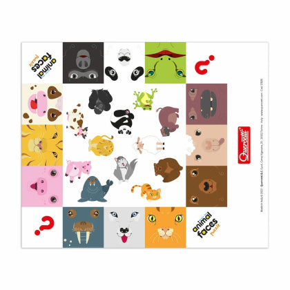 Quercetti Guess the Animal Faces Puzzle