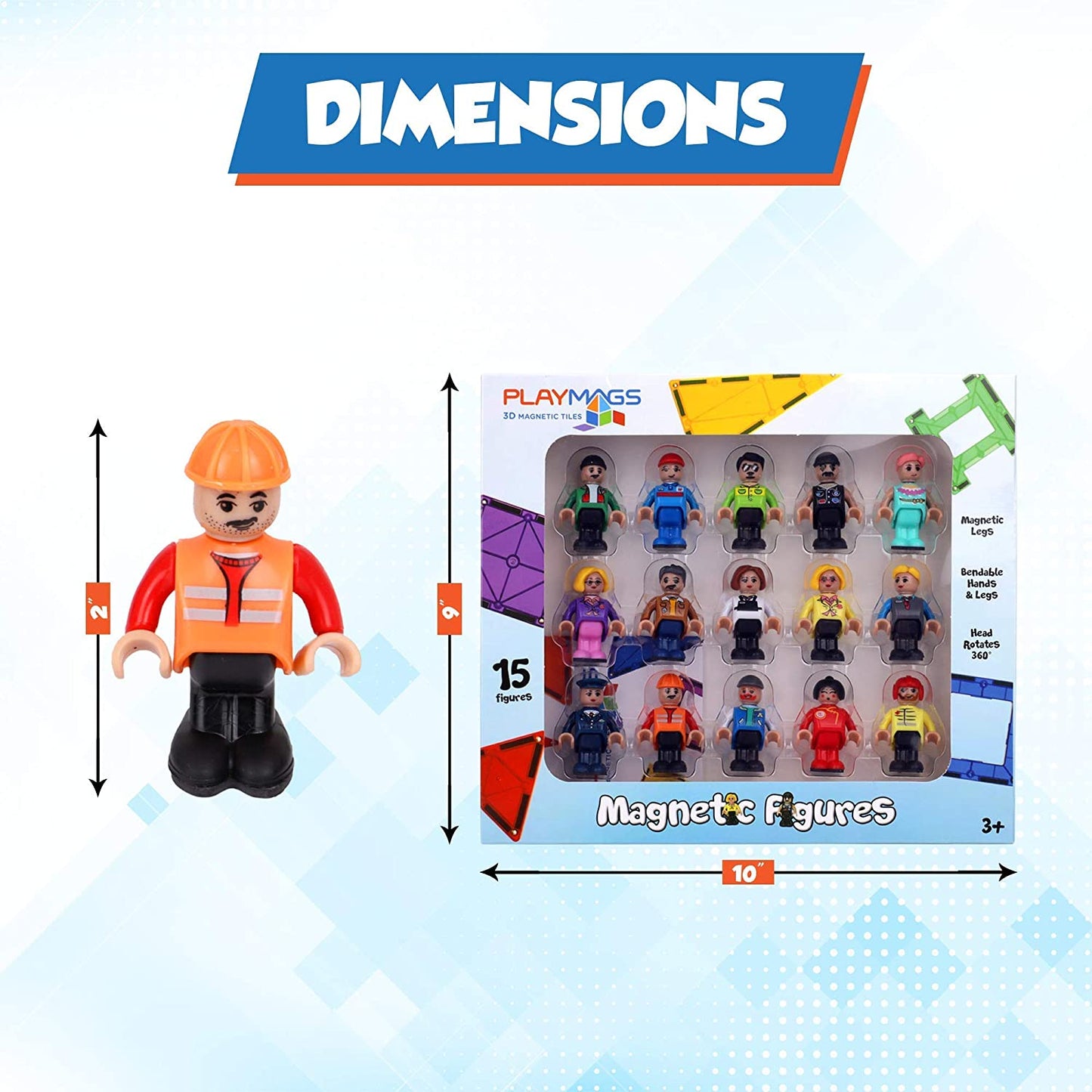 PLAYMAGS Magnetic Figures