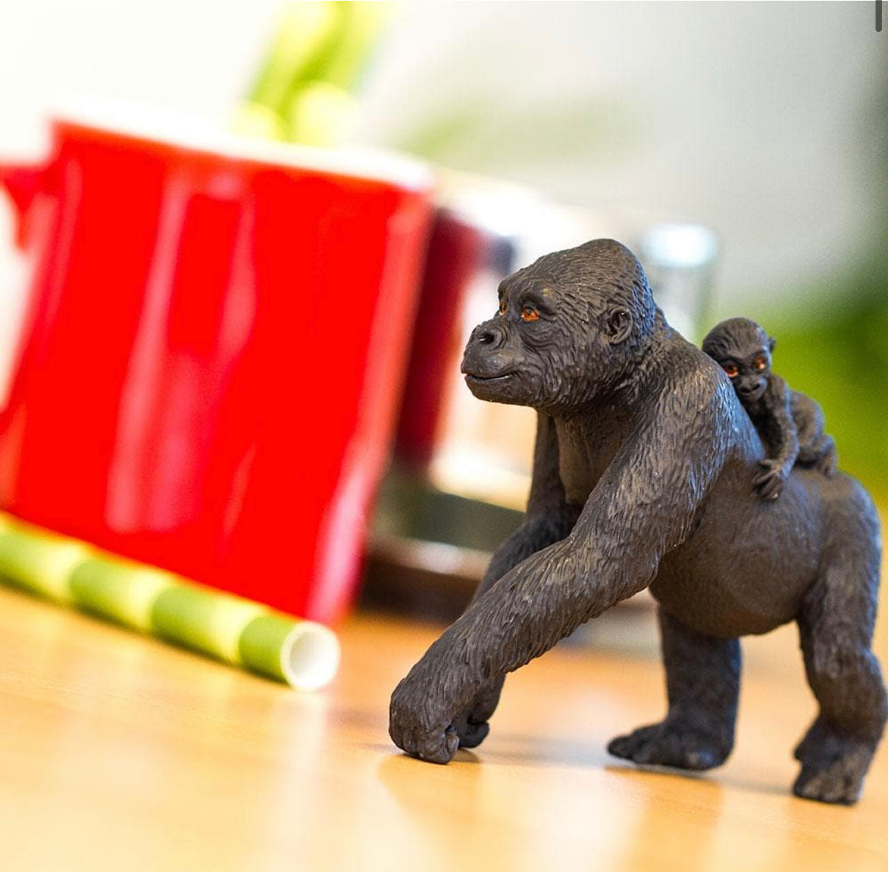 Safari Πεδινός Γορίλας με το μωρό του