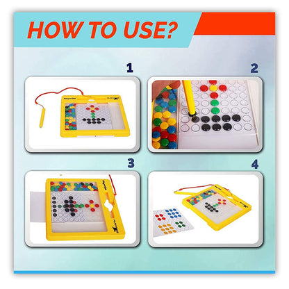 PLAYMAGS Magna Dots Magnetic Board Large