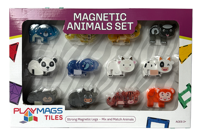 Σετ 12 Μαγνητικών Zώων Playmags