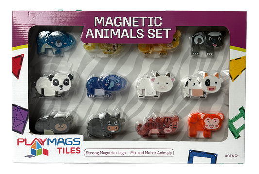 Σετ 12 Μαγνητικών Zώων Playmags