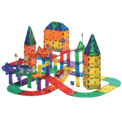 PLAYMAGS 200 Piece Set Magnetic Race Track