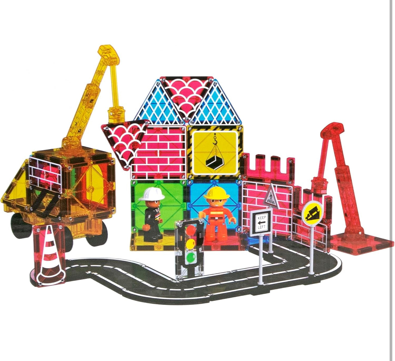 Playmags Μαγνητικά Τουβλάκια Κατασκευών Πόλης - 52 τεμάχια