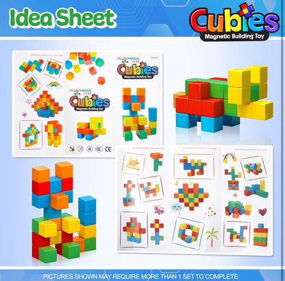 Cubies Μαγνητικά Τουβλάκια 3.8cm - Σετ 64 Τεμαχίων