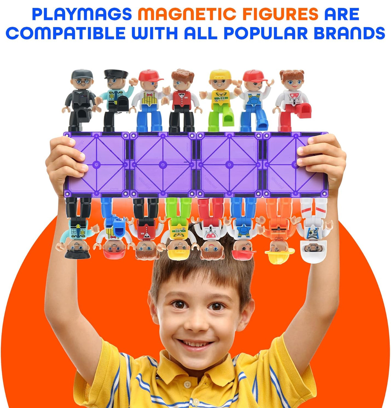 Playmags Jumbo Μαγνητικές Φιγούρες - Επίλεξε το Επάγγελμά σου! (15 τεμάχια)