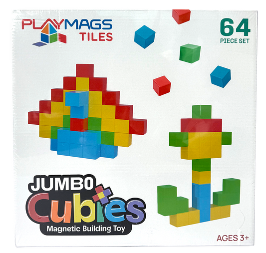 Σετ 64 Μαγνητικών Κύβων 5 cm Playmags