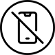 No screen icon