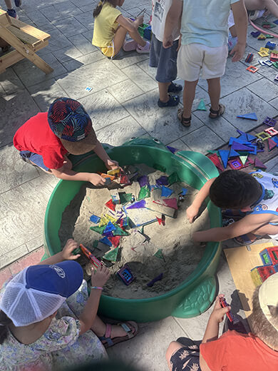 Children playing Playmags image 3