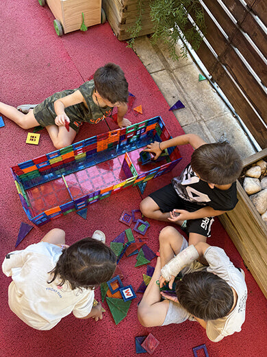 Children playing Playmags image 8