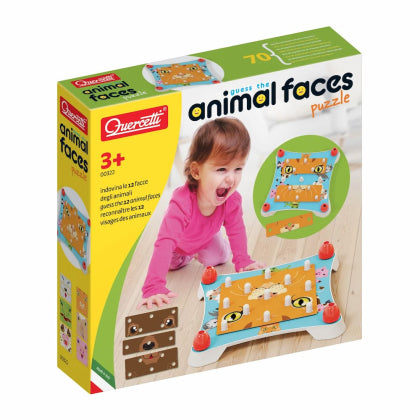 Quercetti Guess the Animal Faces Puzzle