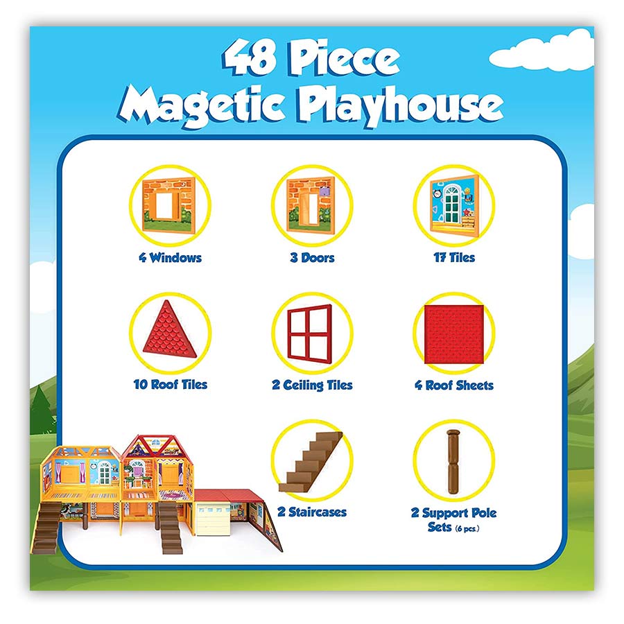 PLAYMAGS Magnetic Playhouse