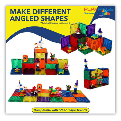 PLAYMAGS Small Bricks Tiles 18 pcs