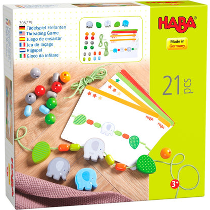 HABA Εκπαιδευτικό παιχνίδι λεπτής κινητικότητας με κορδόνι «ο ελέφαντας»
