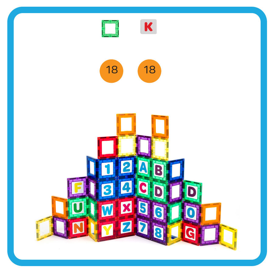 PLAYMAGS 36 Piece Educational Set