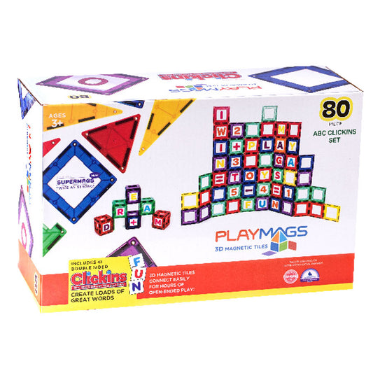 PLAYMAGS 80 Piece ABC Set