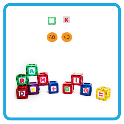 PLAYMAGS 80 Piece ABC Set
